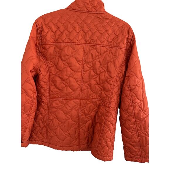 Lands End Womens XL Quilted Red Puffer Jacket Lightweight Packable Preppy - Picture 4 of 5